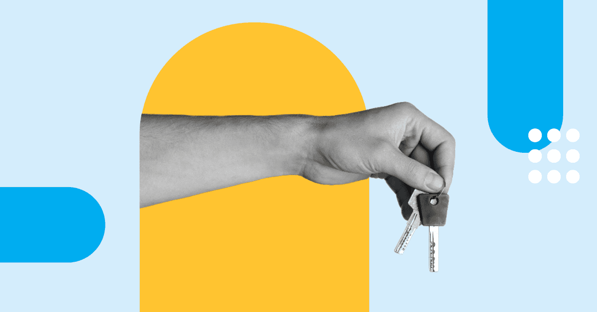 A hand holding a set of keys, symbolising that AES is an encryption standard that protects and locks files