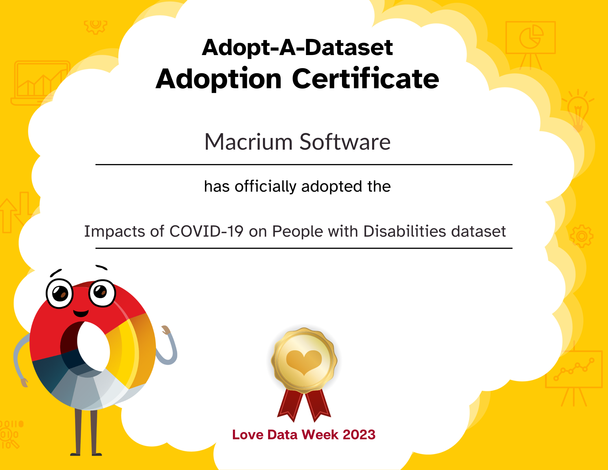 Macrium Software Adoption Certificate LoveDataWeek23